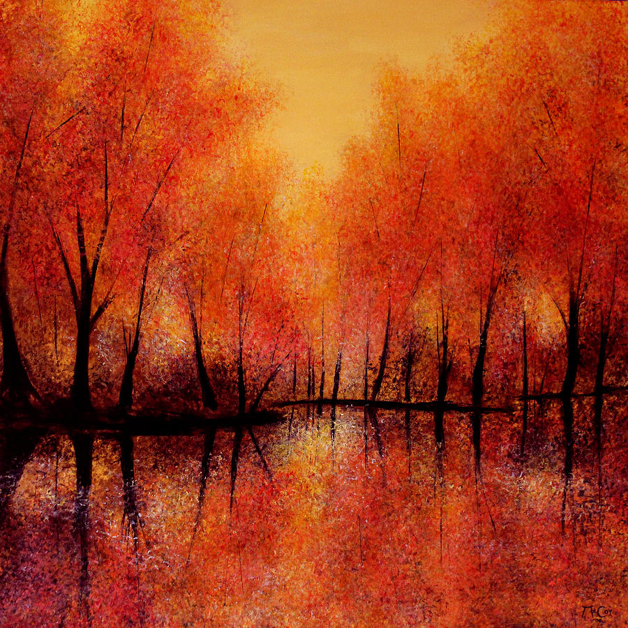 Autumn Reflections  #2 Painting by K McCoy