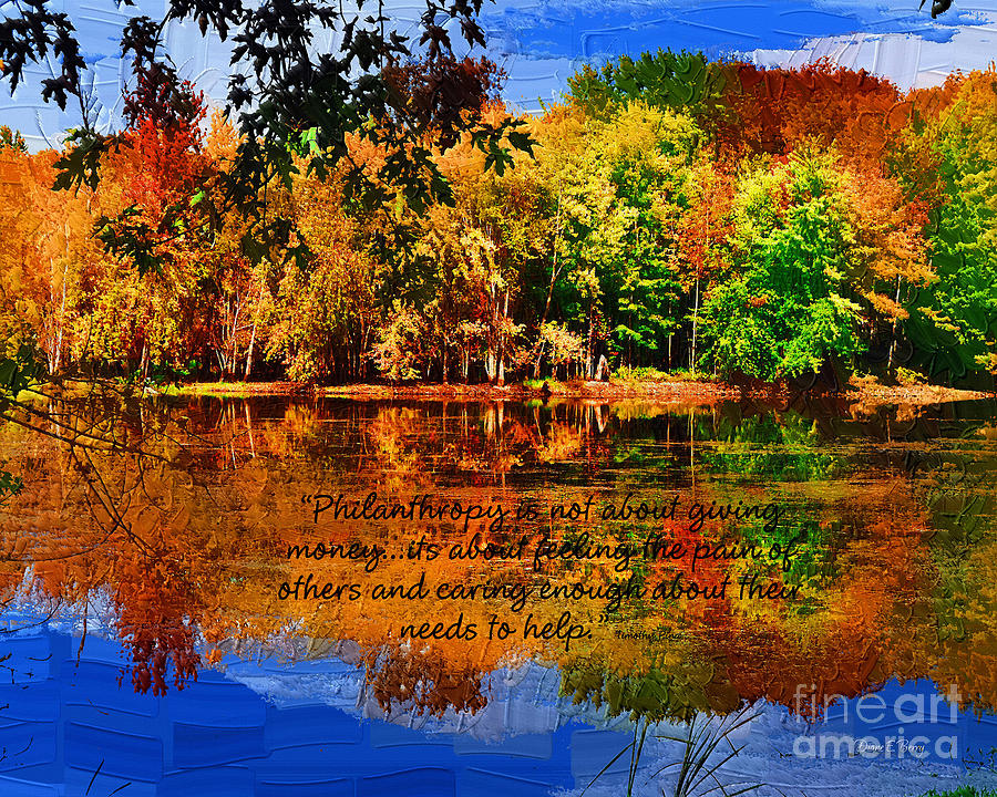 Autumn Serenity Painted #1 Painting by Diane E Berry