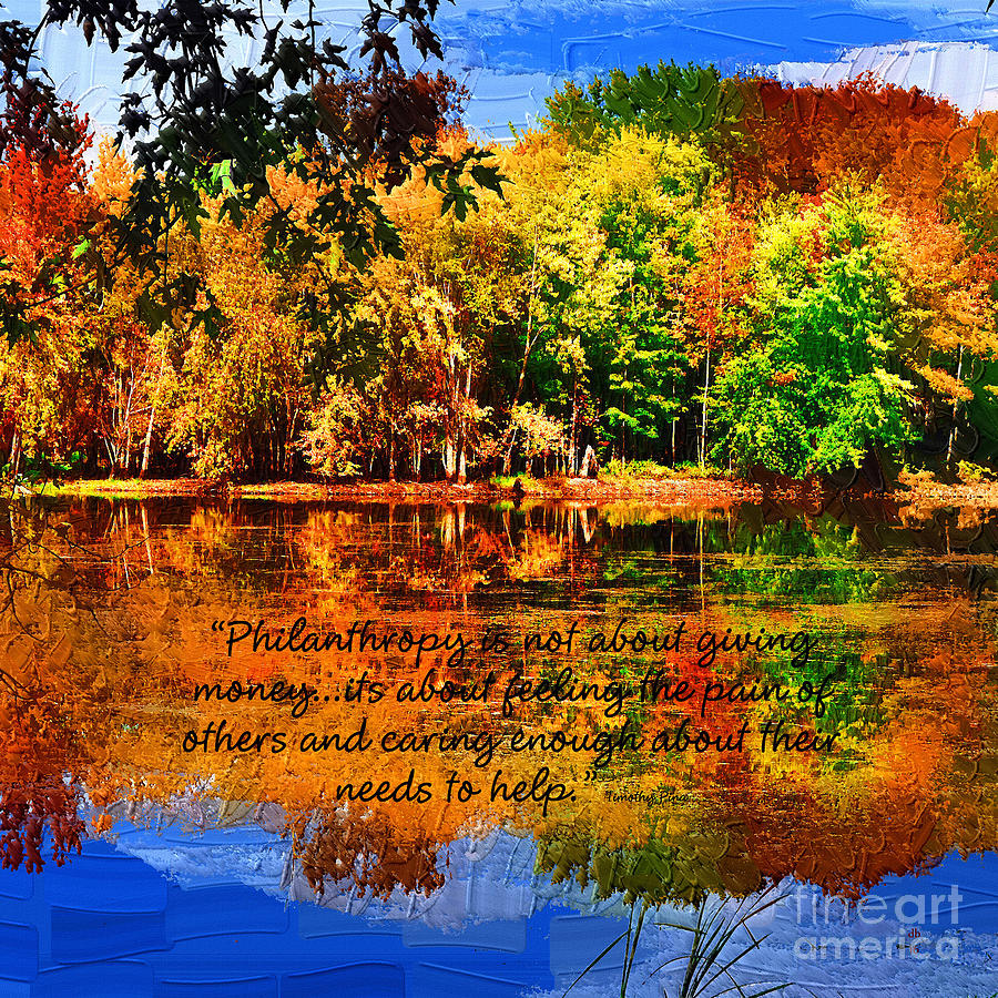Autumn Serenity Painted Philanthropy Custom Sized #1 Painting by Diane E Berry