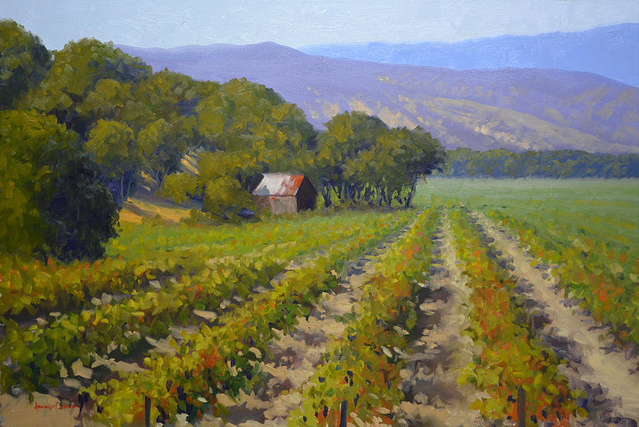 Landscape Painting - Autumn Vines by Armand Cabrera
