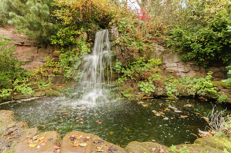 Autumn Waterfall Photograph by Spikey Mouse Photography