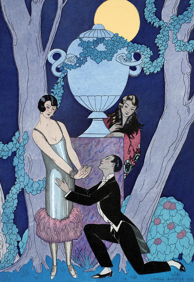 Georges Barbier Painting - Avarice by Georges Barbier