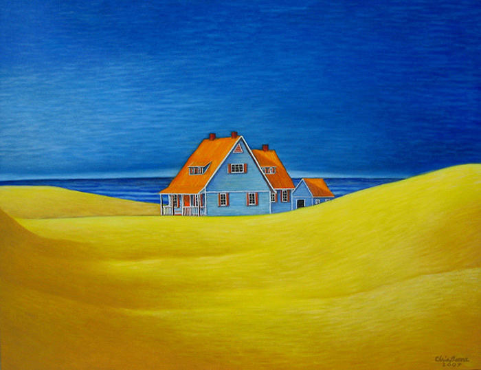 Primary Colors Painting - Away #1 by Chris Boone