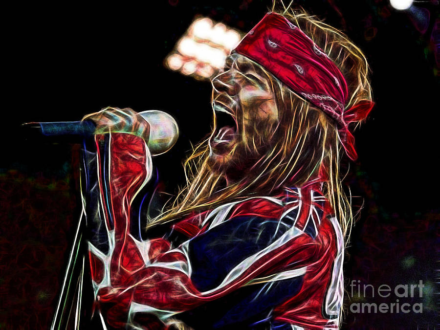 Axl Rose Collection #14 Mixed Media by Marvin Blaine