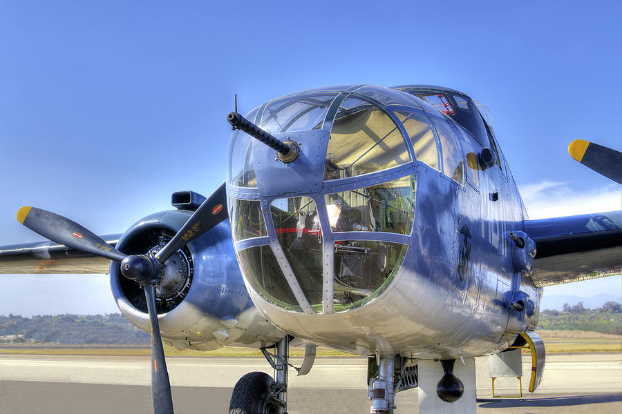 Vintage Photograph - B-25 Bomber #4 by Joe  Palermo