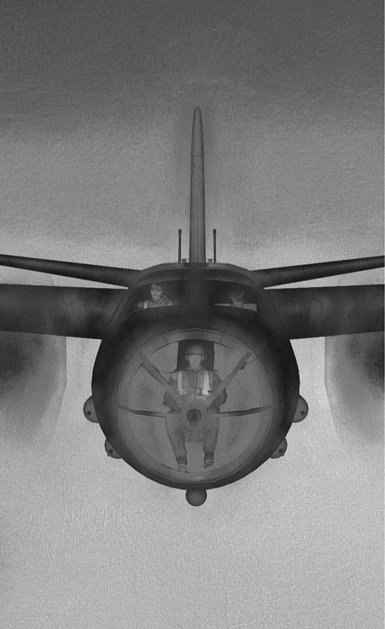 B-26 Triptych No 3 Digital Art by Tommy Anderson