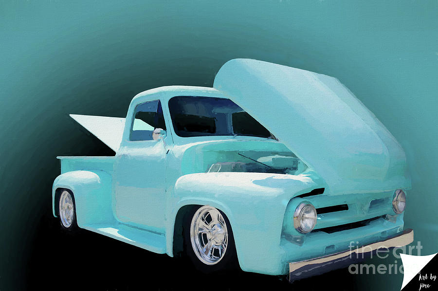 Truck Photograph - Baby Blue 2 #1 by Jim Hatch