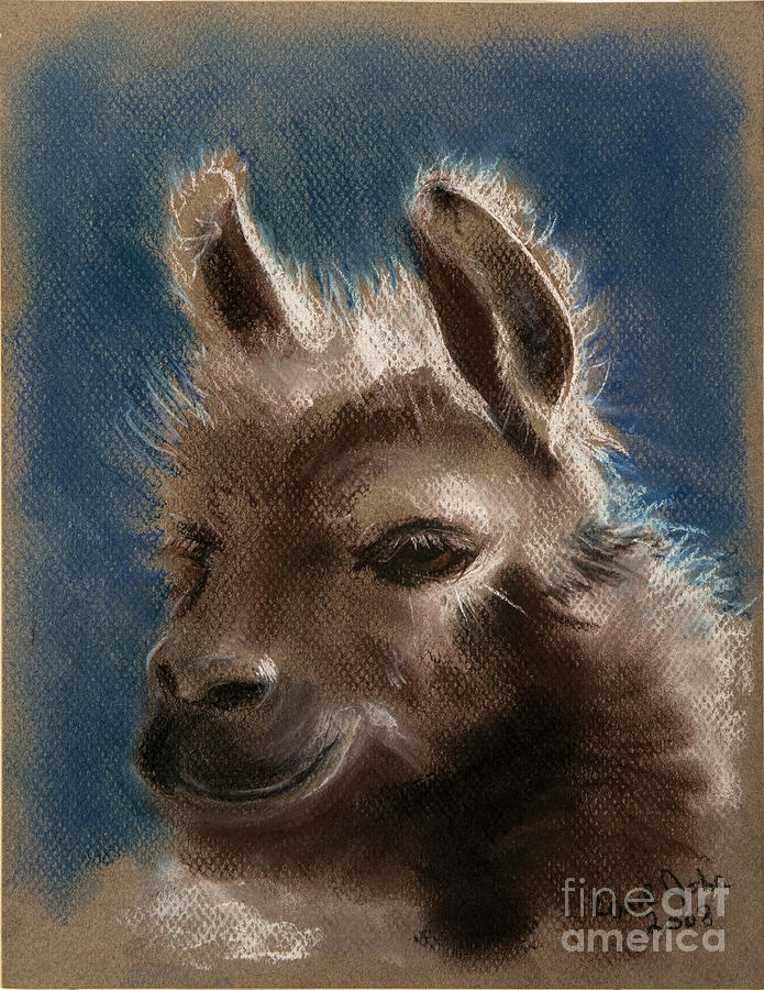 Baby Llama #1 Painting by Carol Jobe