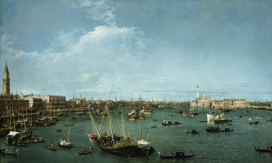Bacino di San Marco, Venice, circa 1738 Painting by Canaletto