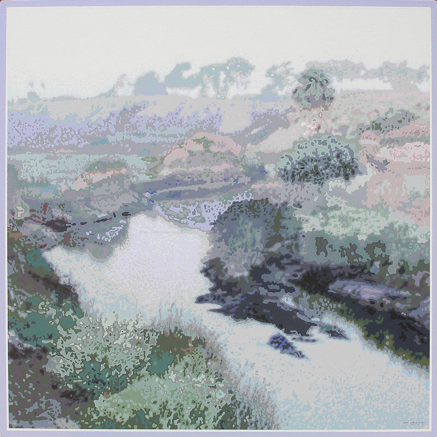 Nature Painting - Back Bay Creek v.11 #1 by Max Yamada