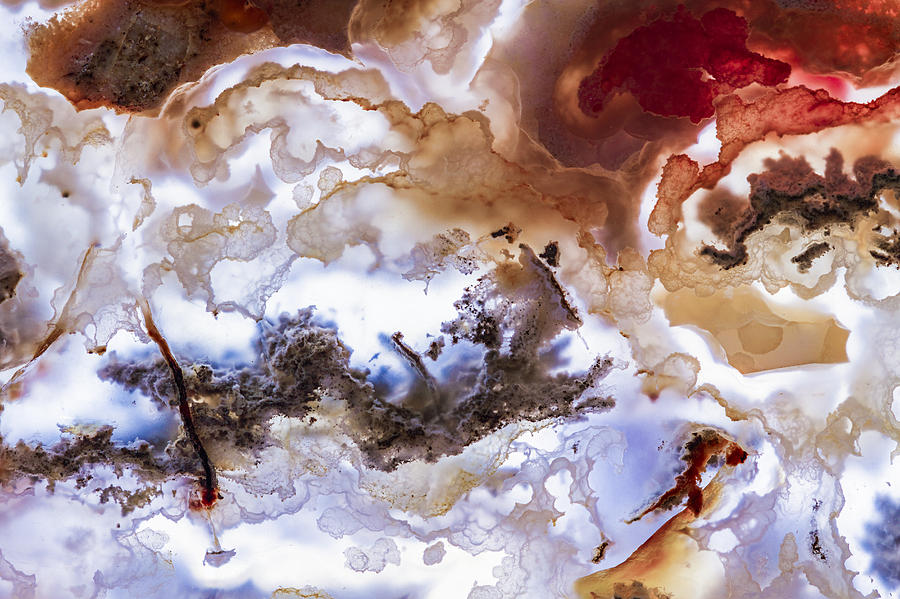 Backlit Agate #1 Photograph by Jean Noren