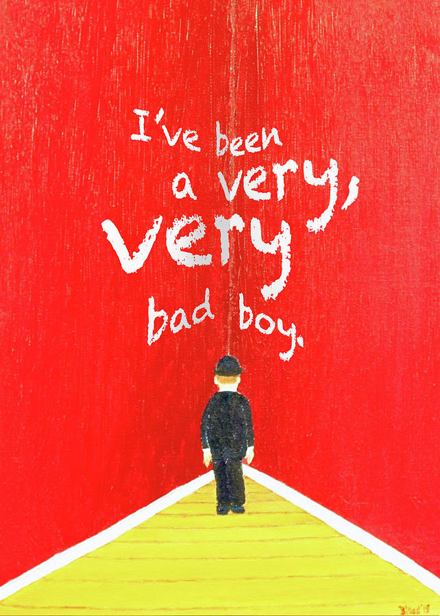 Bad Boy Greeting Card #1 Painting by Thomas Blood