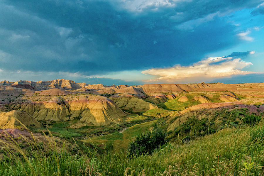 Badlands NP Yellow Mounds Overlook  #1 Photograph by Donald Pash
