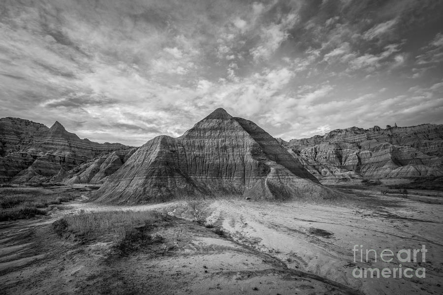 Badlands Pyramid  #1 Photograph by Michael Ver Sprill