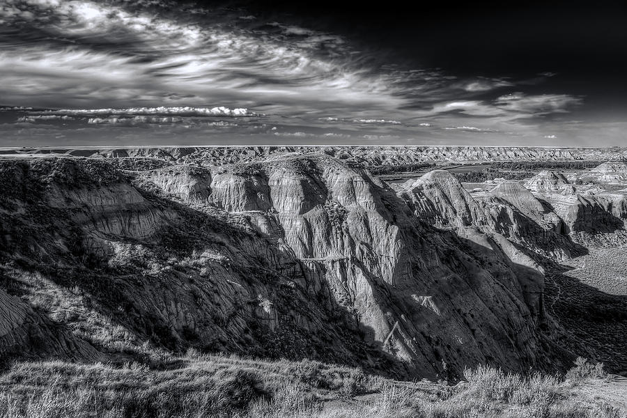 Dinosaur Provincial Park Photograph - Badlands #2 by Wayne Sherriff