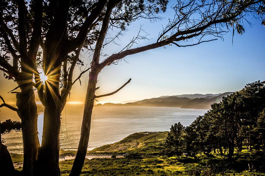 Baker Beach And Golden Gate Bay At Sunset In California #1 Photograph by Alex Grichenko