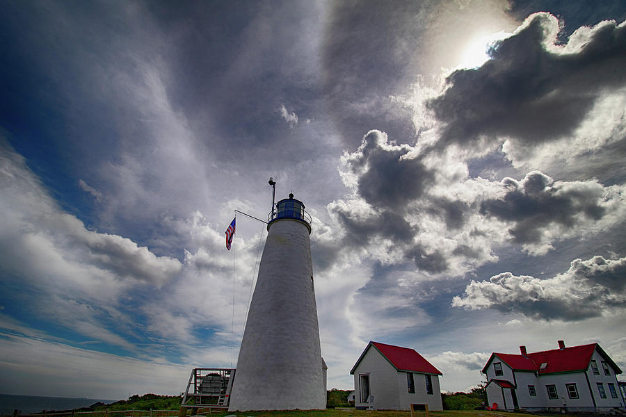 Bakers Island Lighthouse Salem #4 Photograph by Jeff Folger
