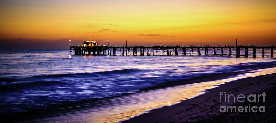 Newport Beach Photograph - Balboa Pier at Sunset in Newport Beach California #1 by Paul Velgos