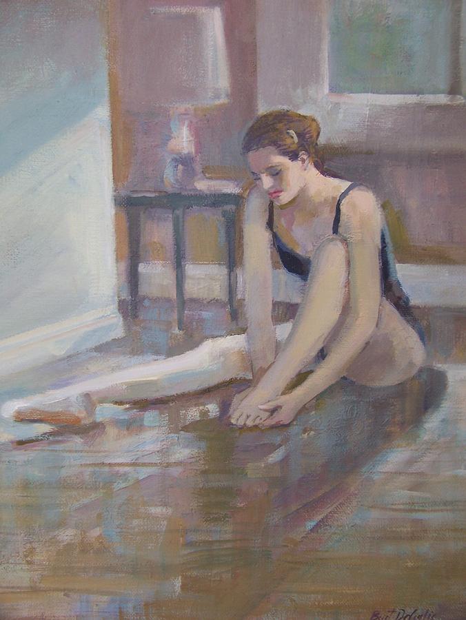 Ballerina by the window #1 Painting by Bart DeCeglie