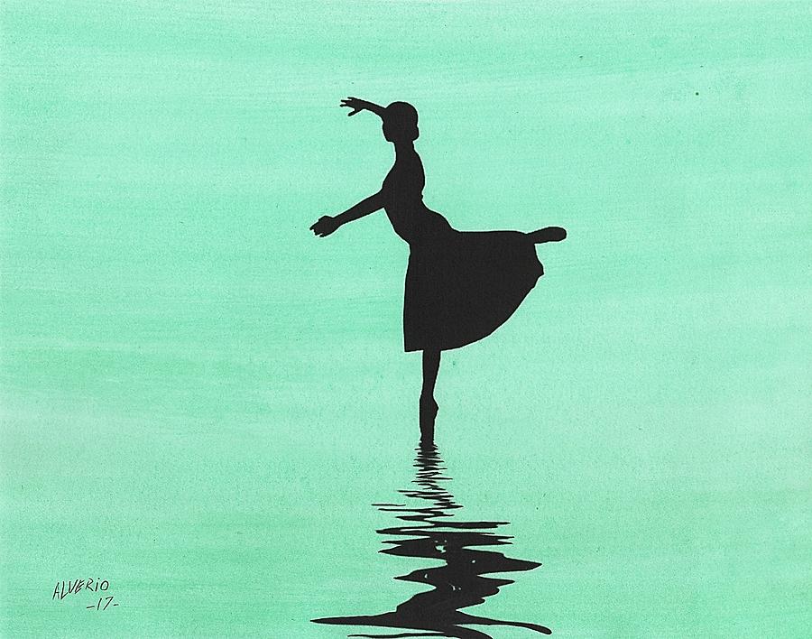 Ballerina #1 Painting by Edwin Alverio