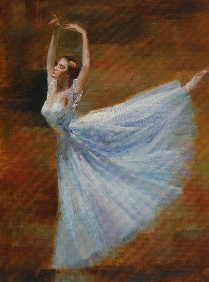 Figurative Painting - Ballerina #1 by Kelvin  Lei