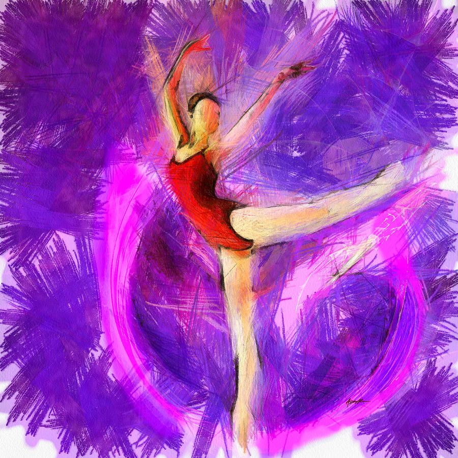 Ballet Digital Art by Anthony Caruso