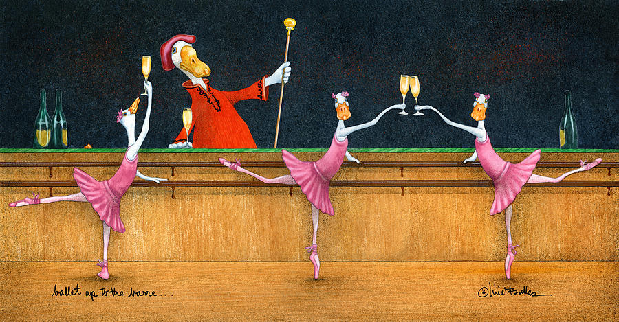 Ballet Up To The Barre... #1 Painting by Will Bullas