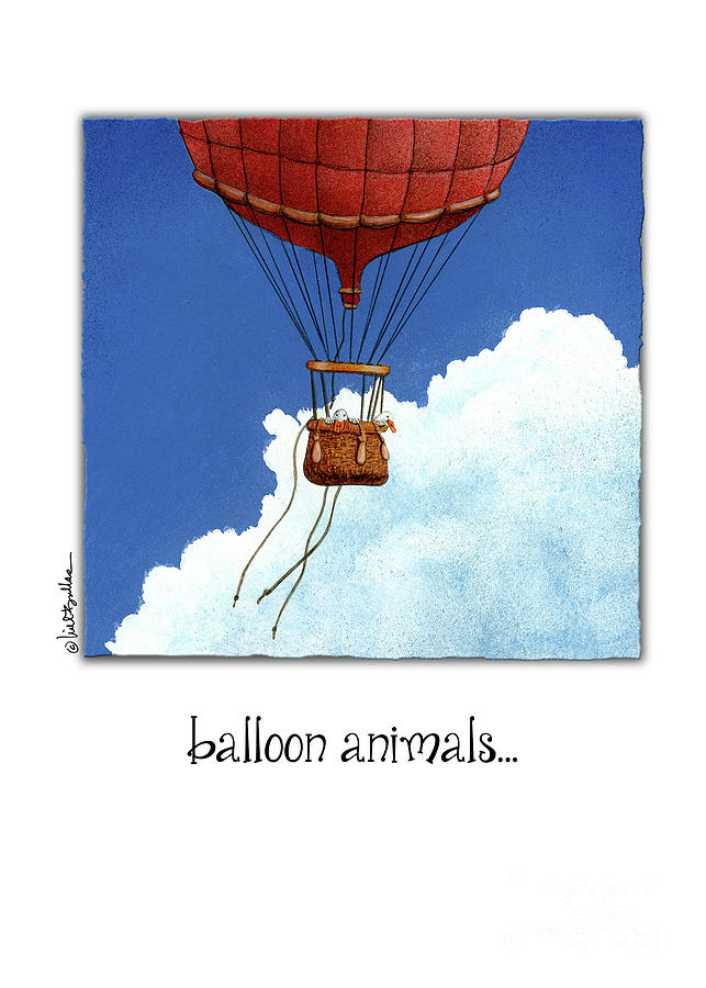 Balloon Animals... #1 Painting by Will Bullas