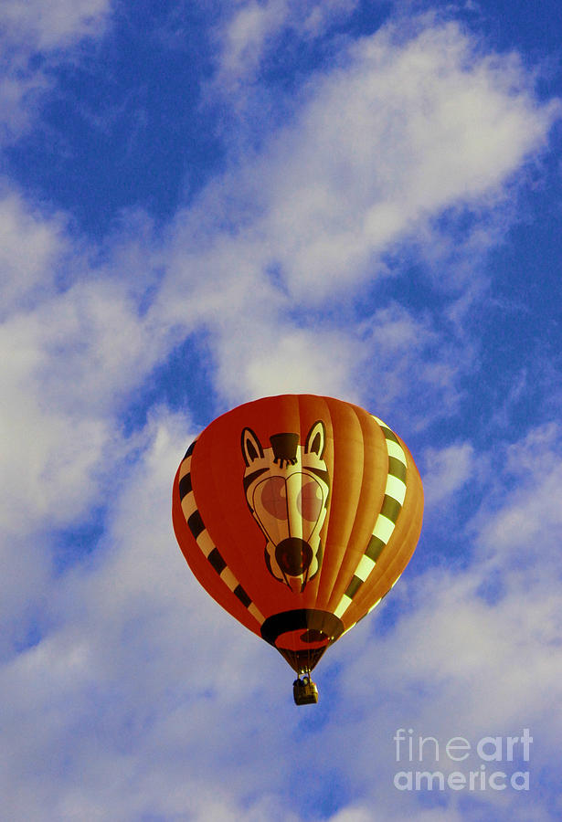 Balloon rising #1 Photograph by Jeff Swan