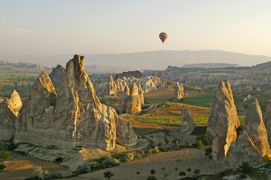Turkey Photograph - Ballooning in Cappadocia #1 by Michele Burgess