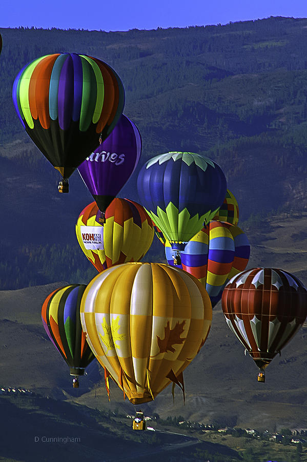 Balloons Over Reno #1 Photograph by Dorothy Cunningham