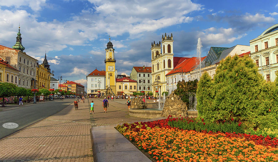 Banska Bystricas main square, Slovakia #1 Photograph by Elenarts - Elena Duvernay photo