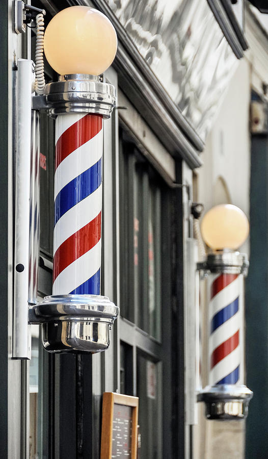 Barber shop sign in Paris #1 Photograph by Dutourdumonde Photography