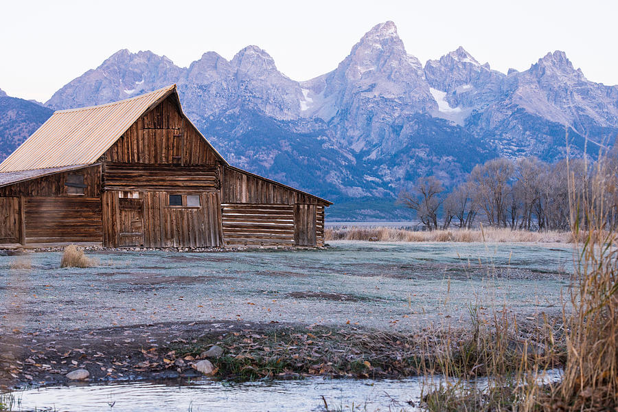 Vintage Photograph - Barn at Mormon Row #1 by Peak Photography by Clint Easley