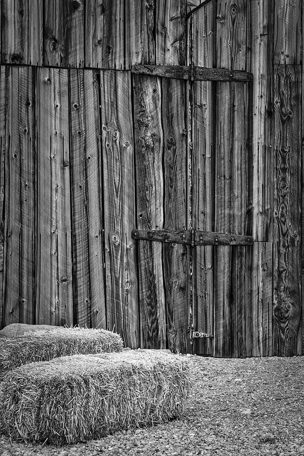 Farm Photograph - Barn Doors And Hay #1 by Susan Candelario
