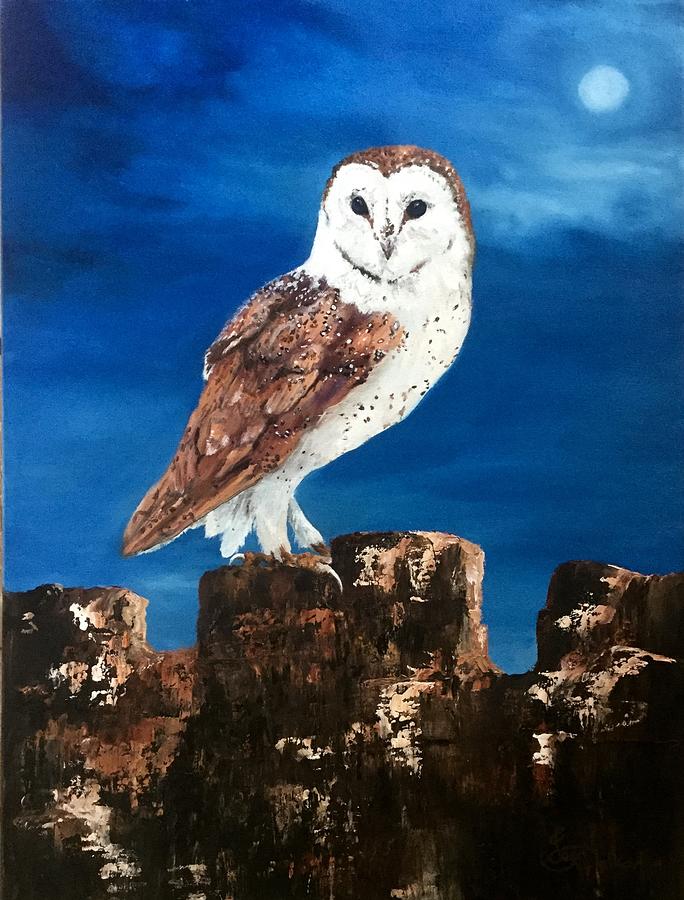 Barn Owl #1 Painting by Jean Walker