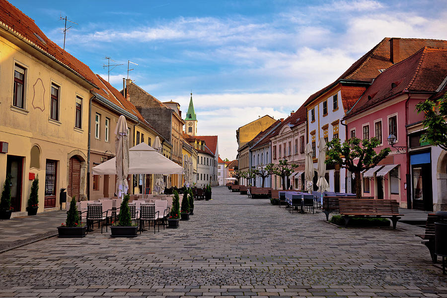 Baroque town of Varazdin street view #1 Photograph by Brch Photography