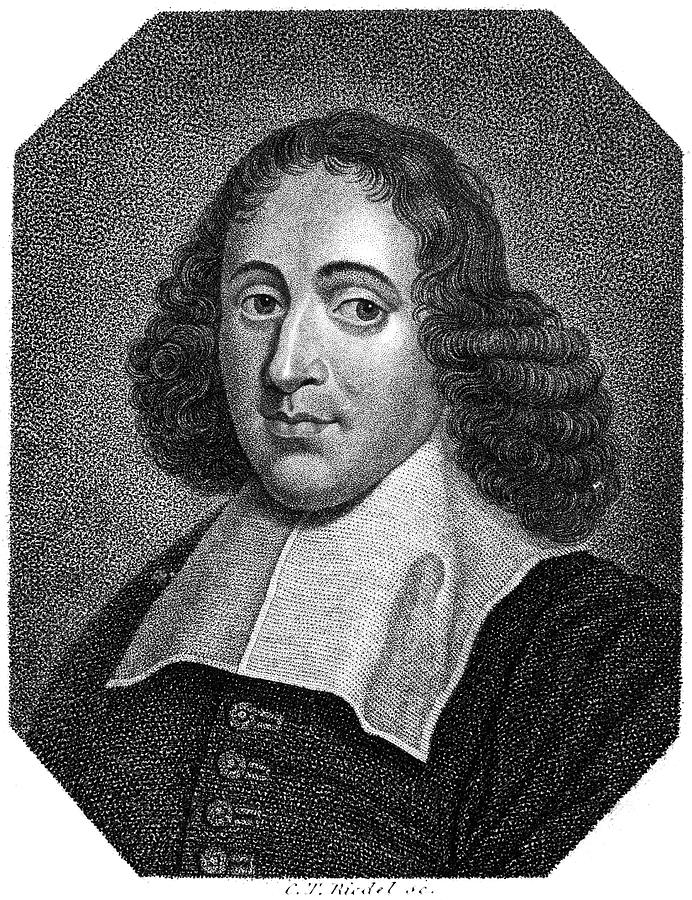 Portrait Photograph - Baruch Spinoza (1632-1677) #1 by Granger