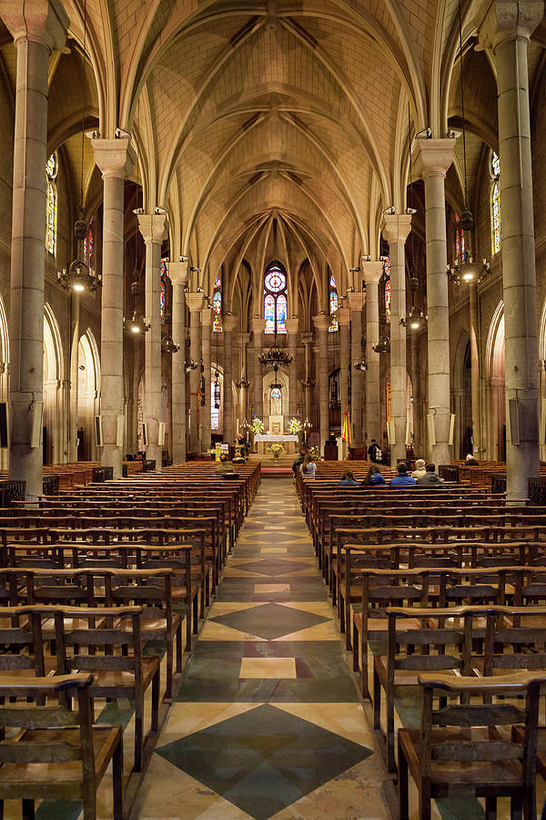 Basilica of Notre-Dame de Nice Interior #1 Photograph by Artur Bogacki