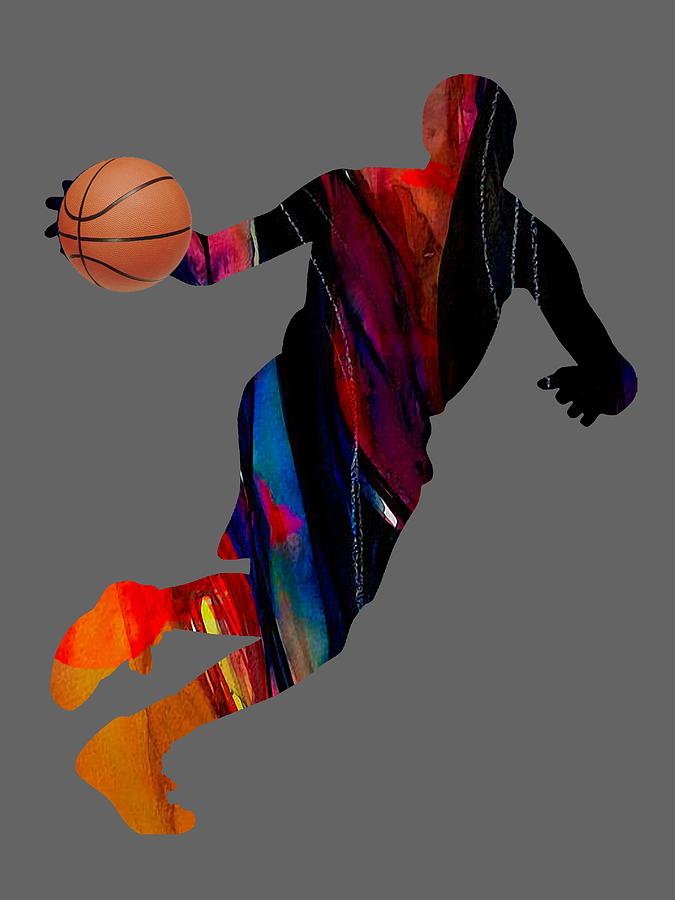 Basketball Collection #1 Mixed Media by Marvin Blaine