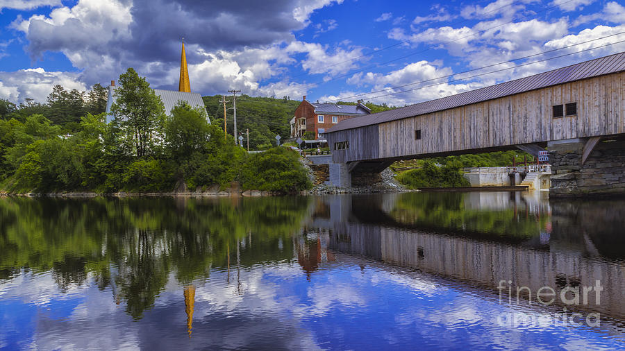 Bath Covered Bridge. #1 Photograph by New England Photography