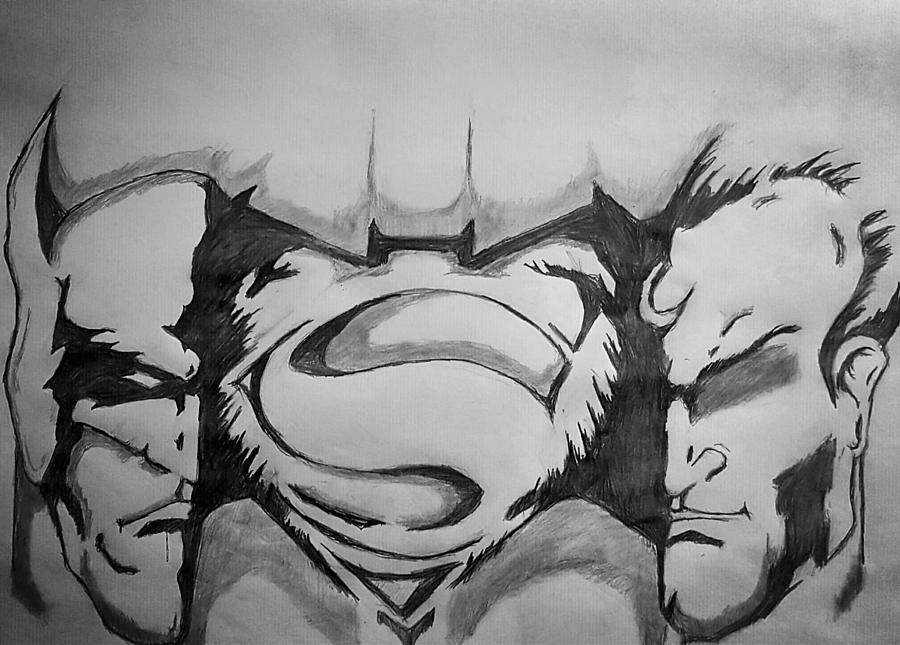 superman pencil drawings