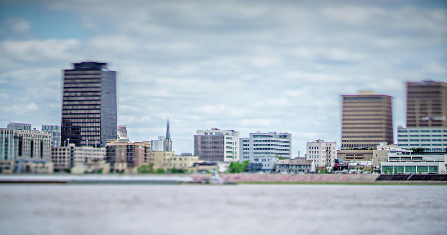 Baton Rouge Louisiana city skyline and surrounding views #1 Photograph by Alex Grichenko