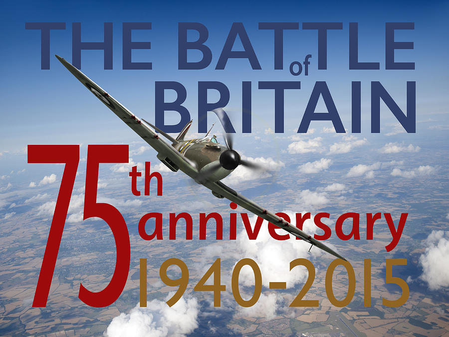 Battle of Britain 75th anniversary poster #1 Digital Art by Gary Eason
