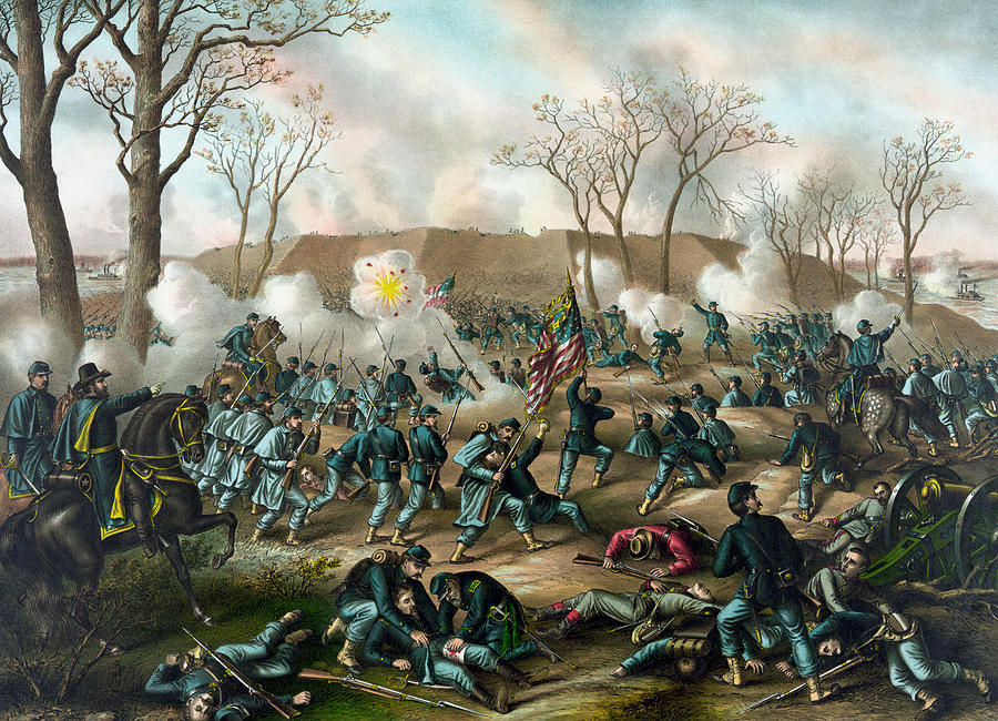 Battle of Fort Donelson #2 Painting by War Is Hell Store