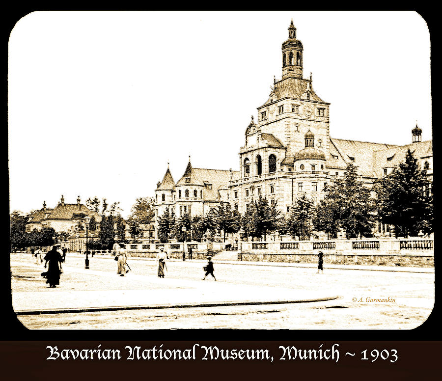 Bavarian National Museum, Munich, Germany, 1903 Photograph