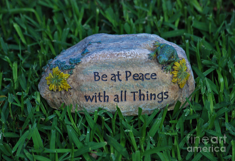 1- Be At Peace Photograph by Joseph Keane