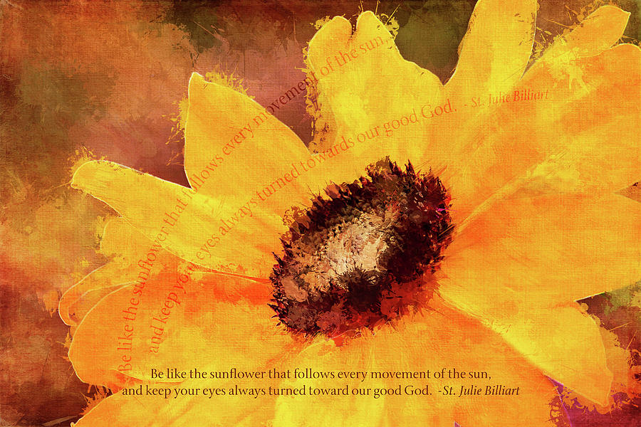 Sunflower Mixed Media - Like the sunflower by Terry Davis