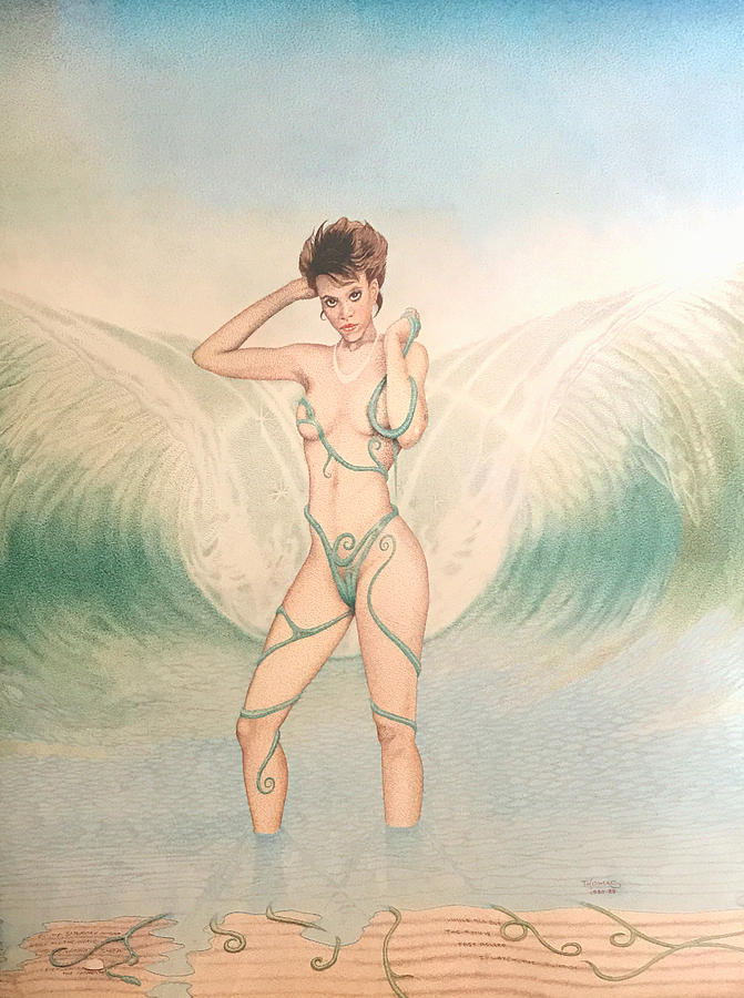 Nude Drawing - Be My Beach by Jay Thomas II