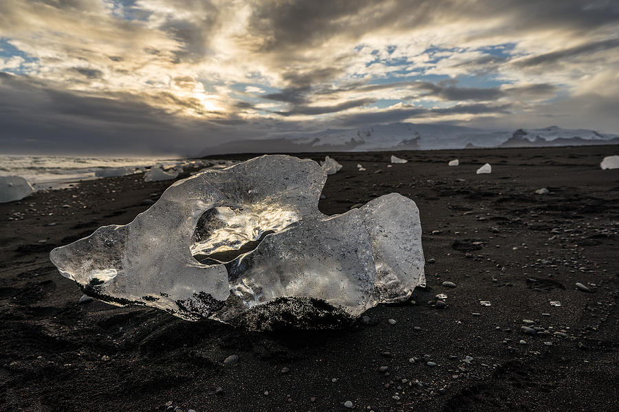 Beach ice #1 Photograph by James Billings